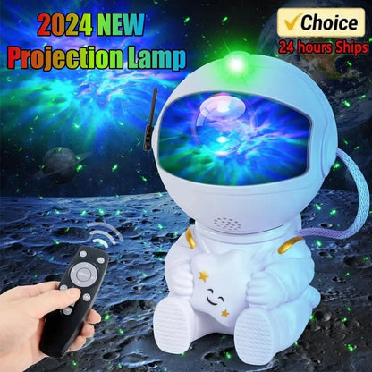 Galaxy Star Astronaut LED Night Light Projector – Starry Sky Lamp for Bedrooms, Room Decoration, and Children's Gifts