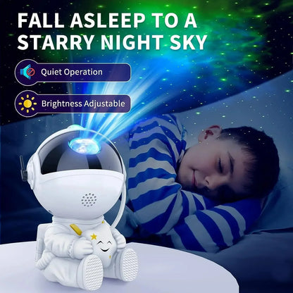 Galaxy Star Astronaut LED Night Light Projector – Starry Sky Lamp for Bedrooms, Room Decoration, and Children's Gifts